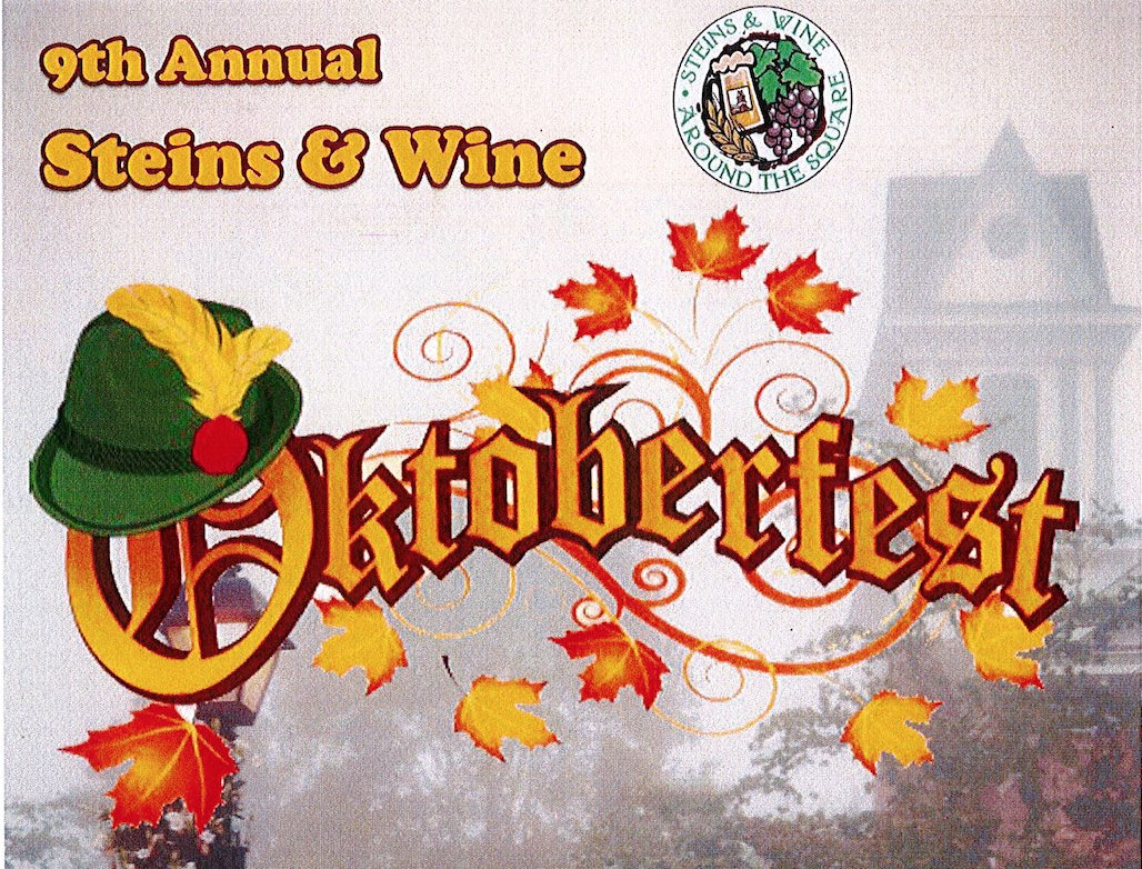 Steins & Wine Oktoberfest celebration in historic downtown Hayesville, NC